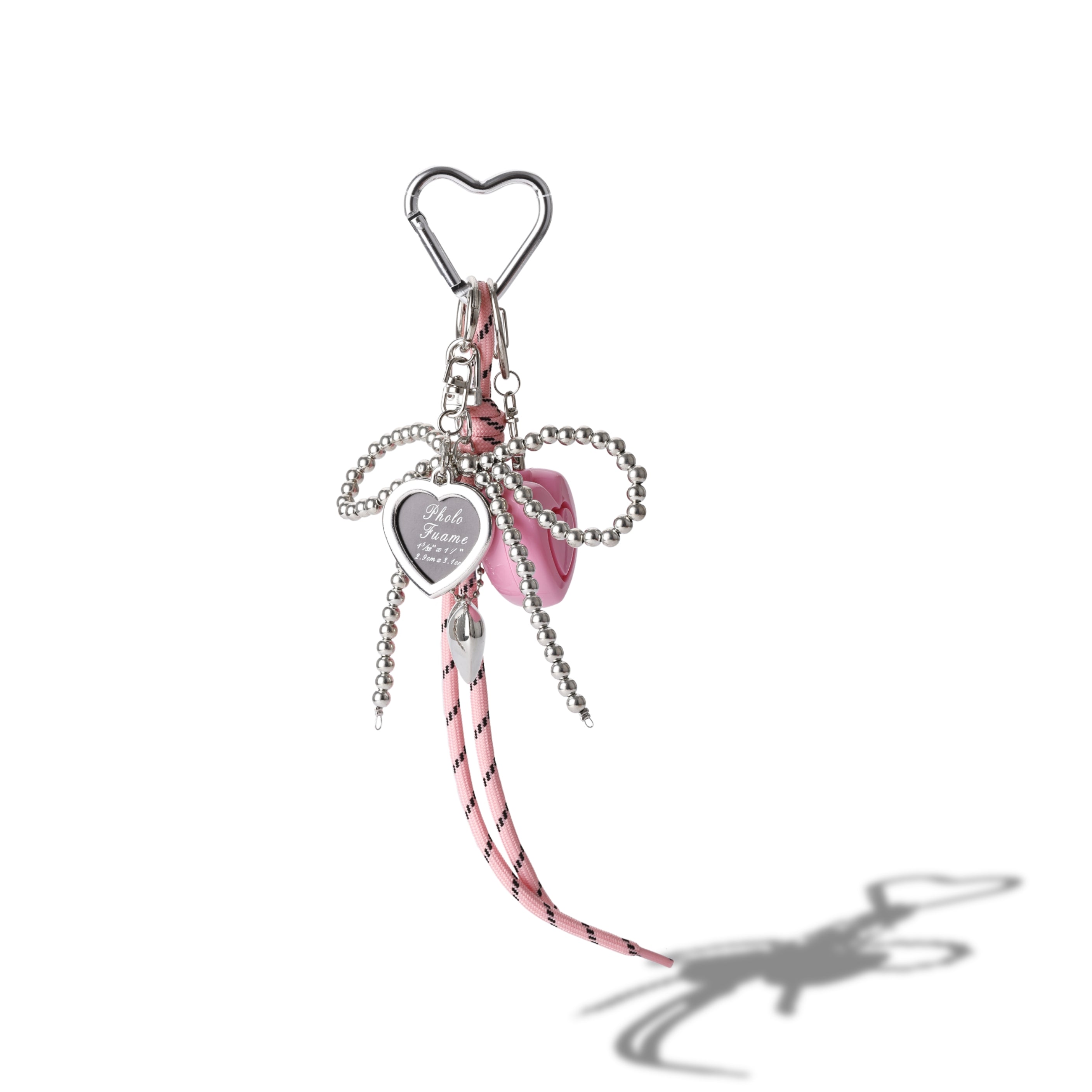 Pink Safety Charms Panic Alarm KeyChain Bag Charm