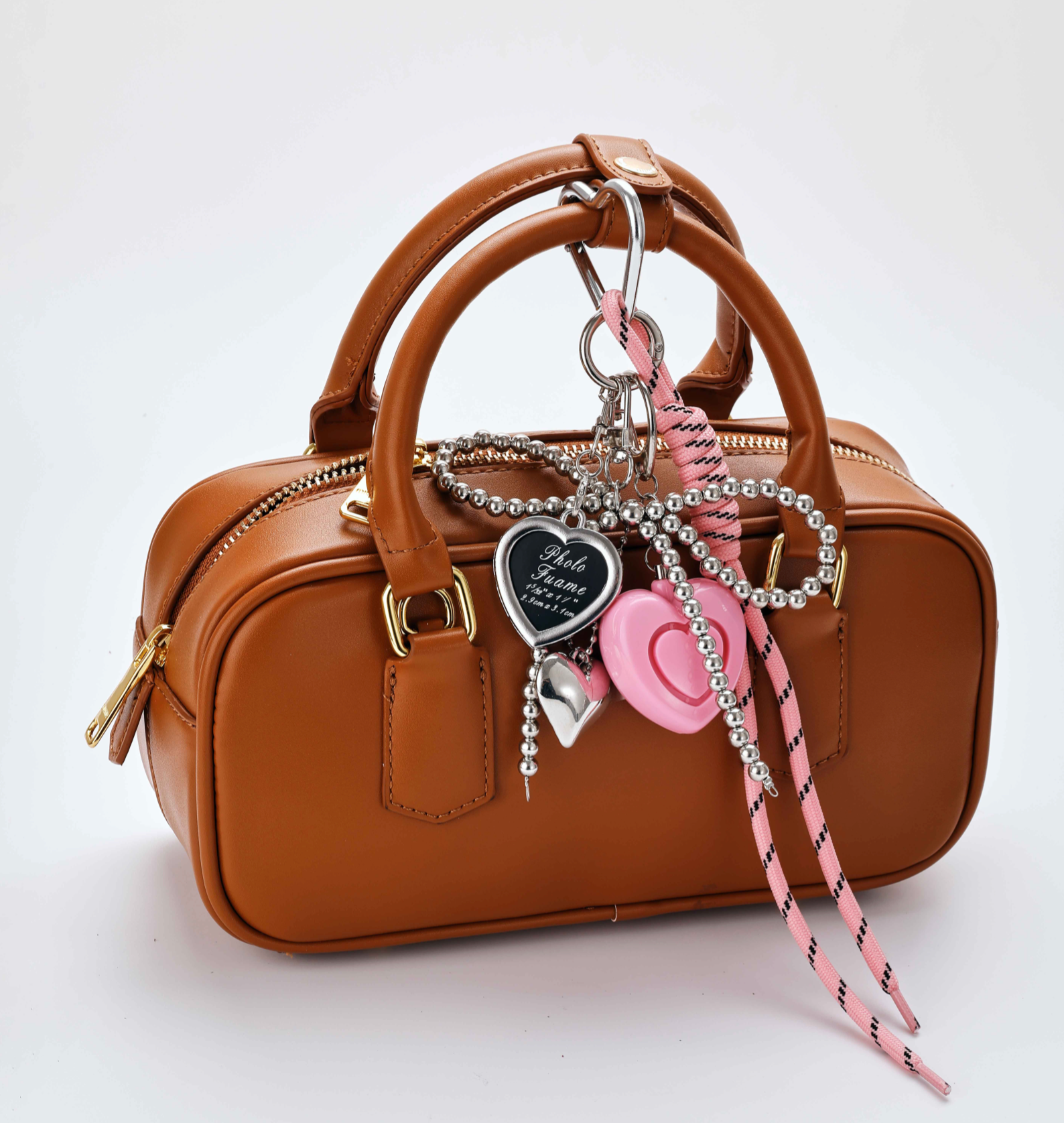 Pink Safety Charms Panic Alarm KeyChain Bag Charm