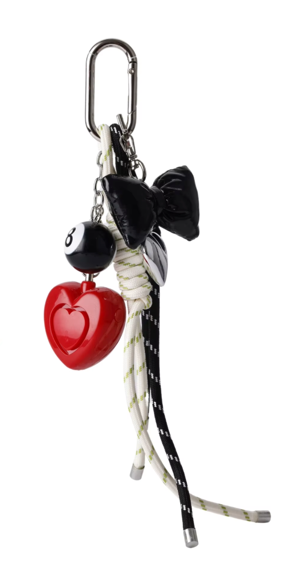 Red Safety Charms Panic Alarm KeyChain Bag Charm