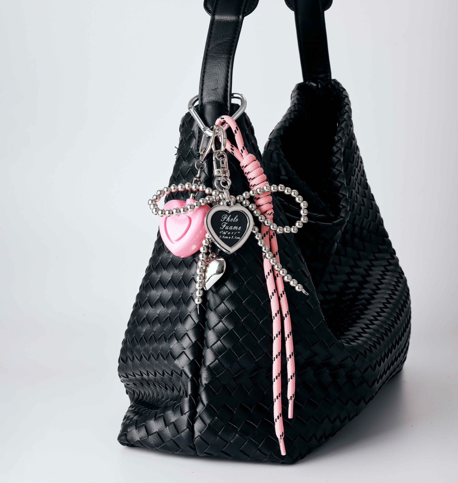 Pink Safety Charms Panic Alarm KeyChain Bag Charm