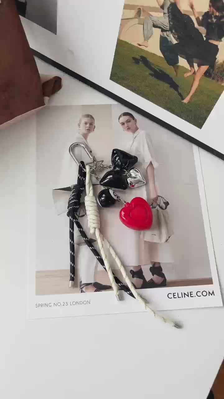 Red Safety Charms Panic Alarm KeyChain Bag Charm